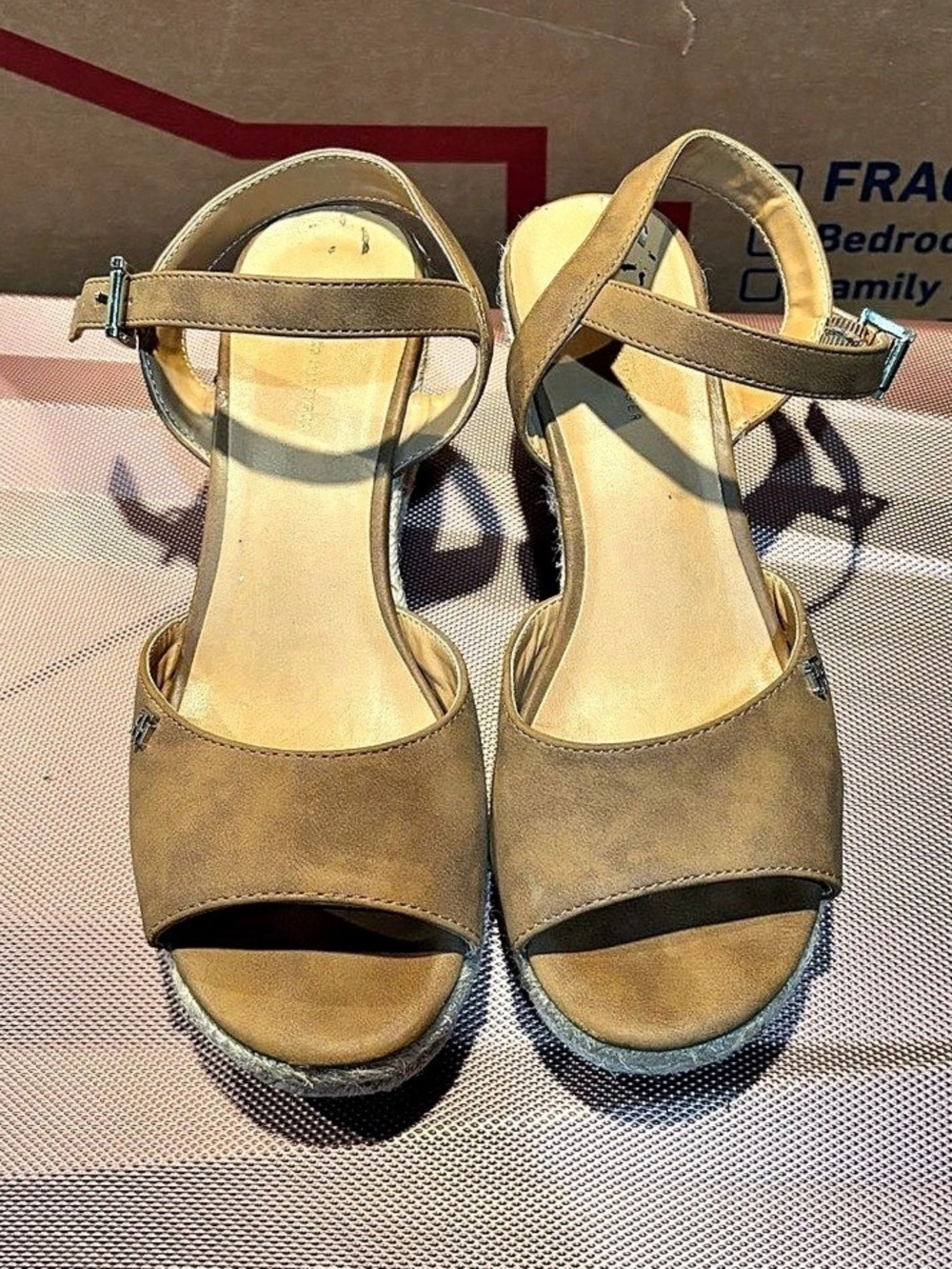 Tommy Hilfiger Gallie Wedge Espadrille Sandal Brown